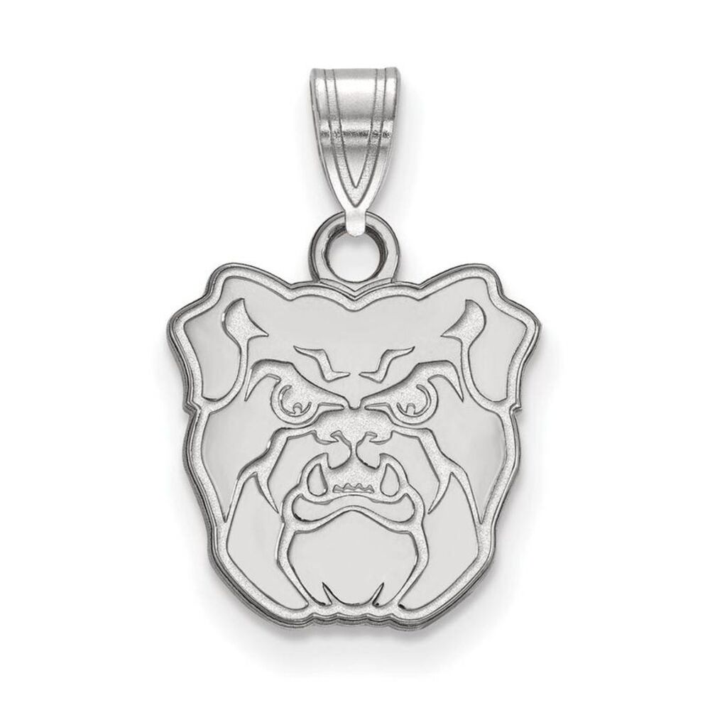 14k White Gold Butler U Small Mascot Pendant